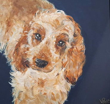 Painting of dog